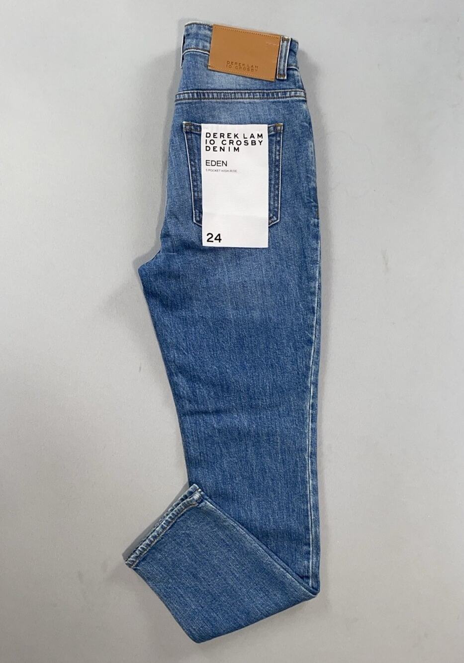 Derek Lam 10 Crosby Eden 5 Pocket High Rise Stretch Denim Jeans. Women's 24, NWT